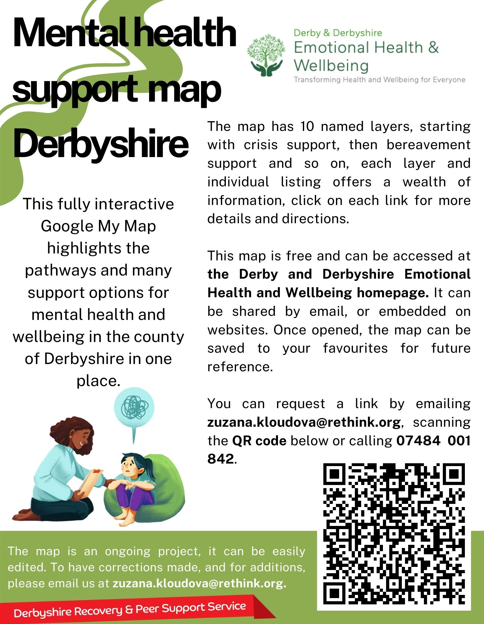 Mental Health Support Map Derbyshire