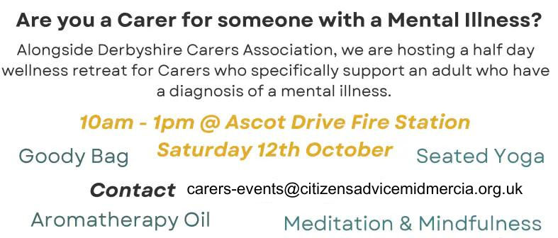 Are you a Carer for someone with Mental Illness event