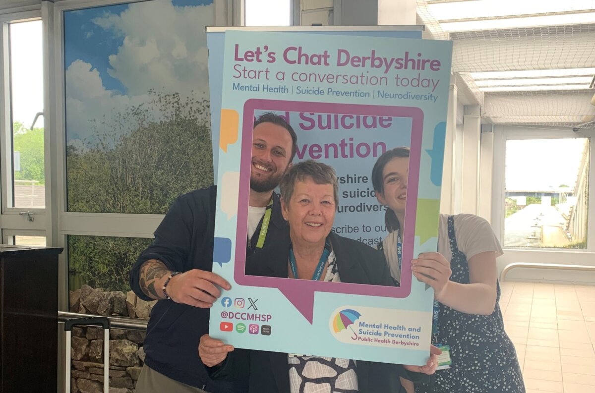 Mental Health Together staff member with Let's Chat Derbyshire